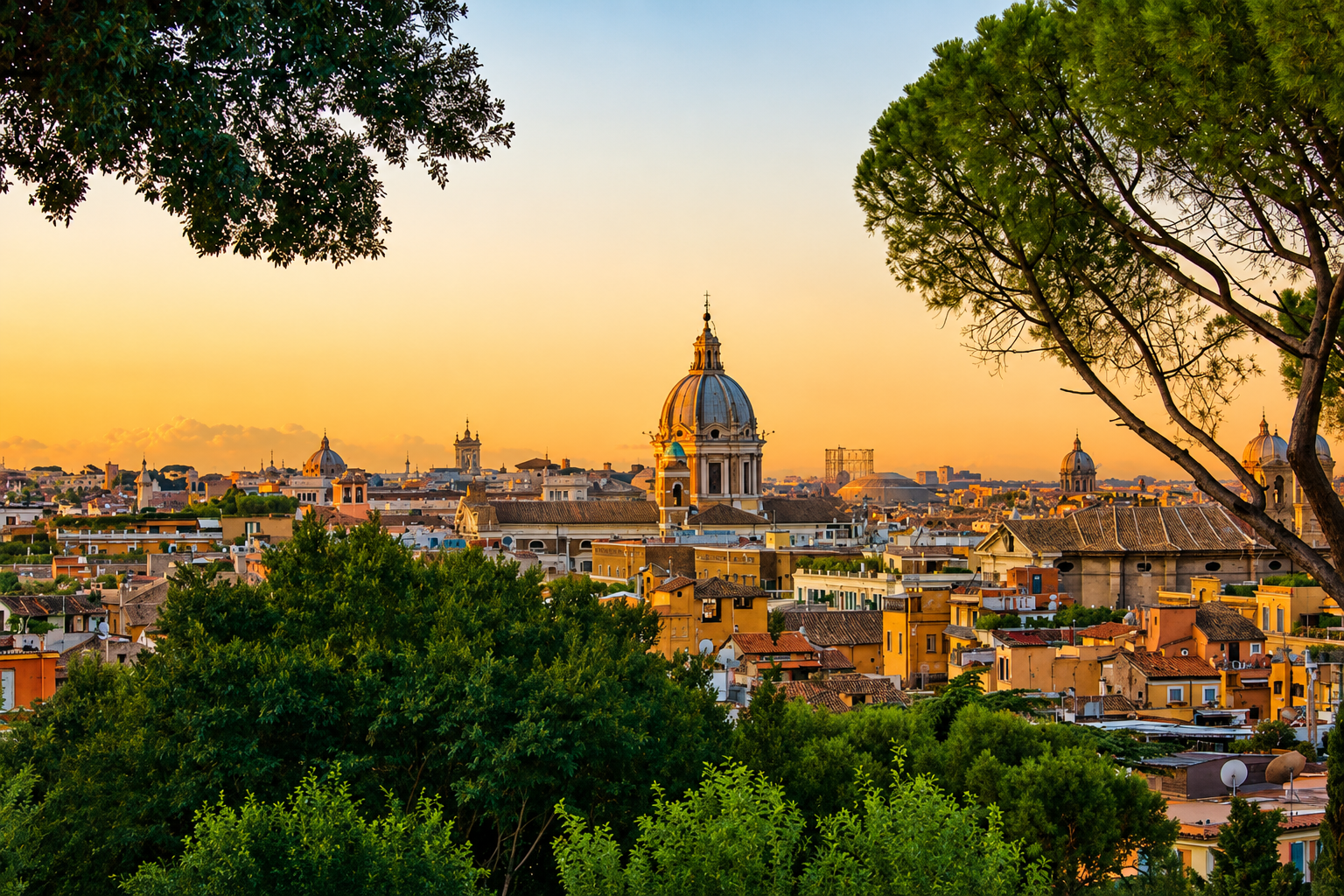 Belvedere del Gianicolo e Tramonti su Roma